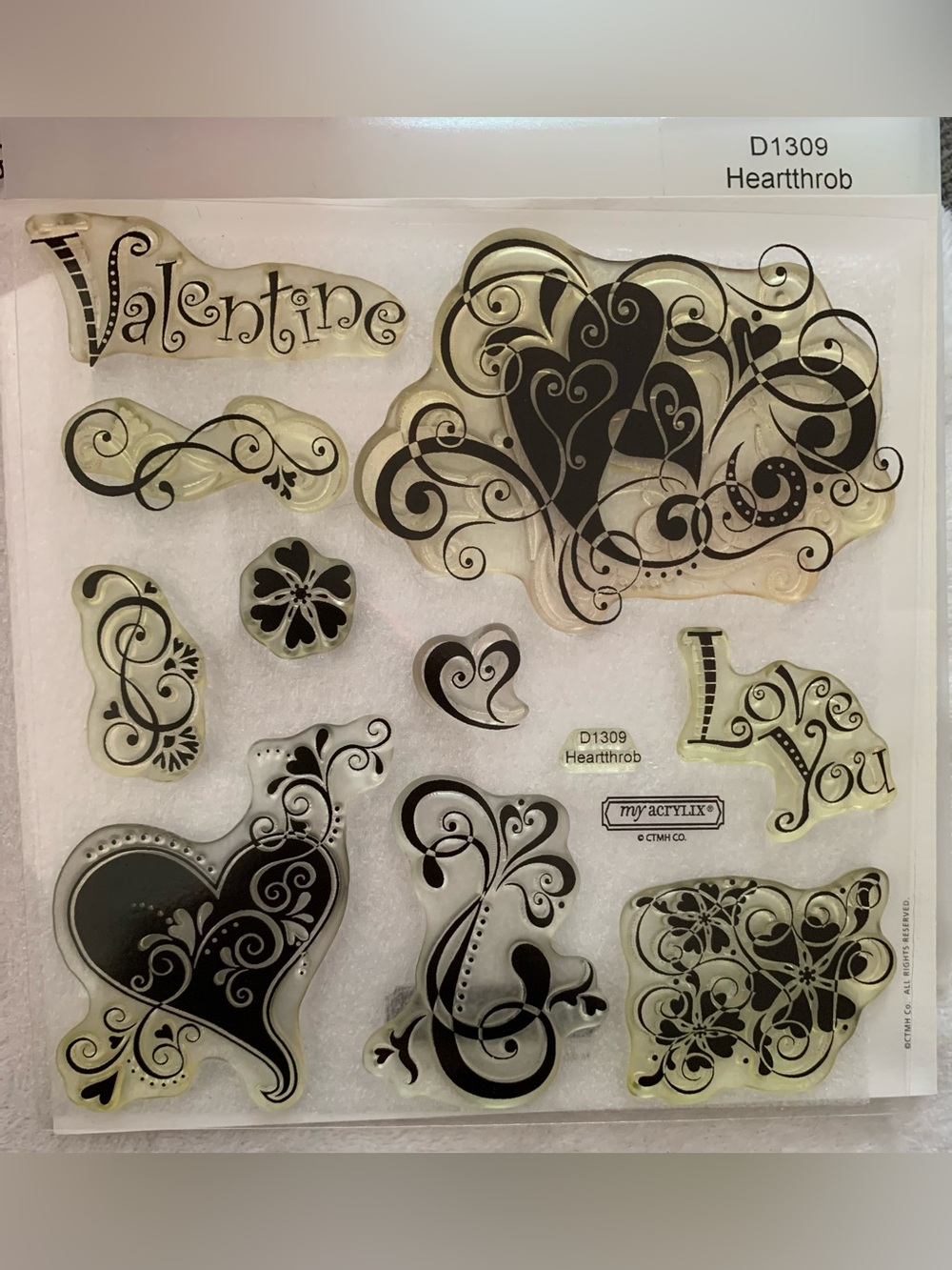 Close To My Heart ❤️ Heartthrob Valentine Clear Stamp Set